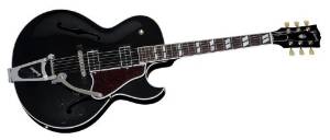 Gibson Memphis ES75EBNB1 Hollow-Body Electric Guitar - Ebony with Bigsby