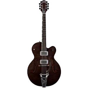 Gretsch Guitars G6120SH Brian Setzer Hot Rod Flame Maple Body Semi-Hollow Electric Guitar Tuxedo Black