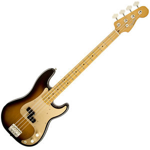 Fender 50's Precision Bass Guitar Maple Fretboard 2-Tone Sunburst w/Gig Bag DEMO