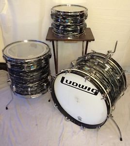 Vintage Ludwig BOP "Bowling Ball" Drum Set - Made in USA