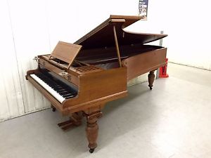 Broadwood Antique Concert Grand Piano With A Rare Arts & Crafts Oak Case C.1884