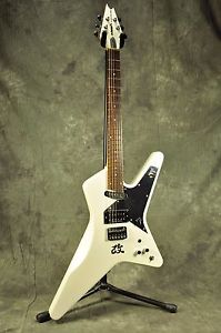 EDWARDS  E-CS-REBEL LTD White Electric Guitar w/SoftCase From Japan Used #U192