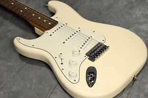Fender Mexico STANDARD STRATOCASTER LEFT HANDED Vintage White Free Shipping