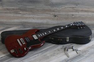 Vintage 1973 Gibson SG Standard Cherry Red Great Shape Great Tone!