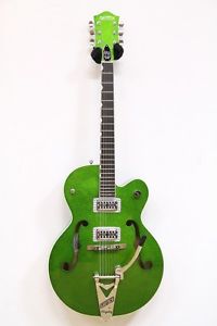 Free Shipping Used Gretsch G6120SH Brian Setzer Hot Rod / Green Sparkle Guitar
