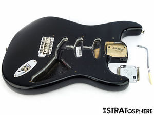 USA Fender ERIC JOHNSON Strat BODY & HARDWARE American Nitro Guitar Black SALE!