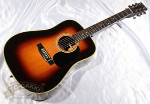 Martin 2000 D-28 Sunburst Acoustic Guitar Rare Free Shipping from Japan w/HC