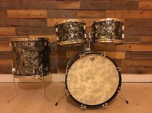 Vintage Leedy Drum Set 1960 Black Diamond Pearl BDP