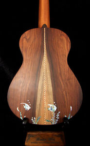 Bruce Wei Solid Brazilian Rosewood Tenor Ukulele, Abalone Inlay, Bag UG17-2299