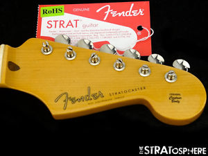 USA Fender ERIC JOHNSON Stratocaster Strat NECK + TUNERS 12" Radius Maple Nitro