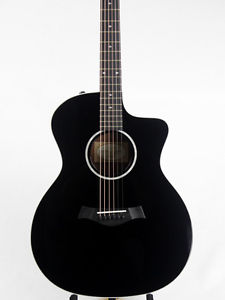 2016 Taylor 214ce Black DLX ES2 electronics acoustic electric guitar - 10018105