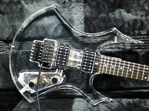 2010's B.C.Rich USA Virgin / Acrylic Clear Electric Guitar Free Shipping "NEW"