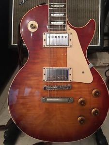 1992 Aged Gibson Les Paul pre Historic Flame Top Electric Guitar