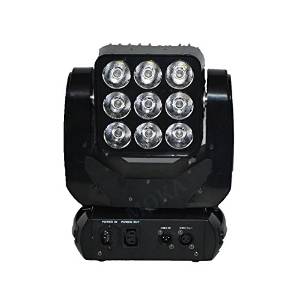 4Pcs/Lot 9*10W 3x3 Pixel Panel RGBW DMX512 Control Led Matrix Beam Moving Head Lights Professional Stage Lighting Equipment DJ Party TV Theatre Studio Rental Disco Night Club Lights