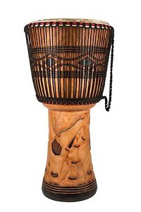 Ca 100cm Profi Djembe Trommel Bongo West Afrika Ghana XXL DRUM Elefant Top Bass