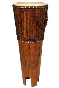 Mid-East Standing Drum, Ashiko-Style, Rope Tuned Skin Head, Rosewood, 14-by-40-Inch (Package Of 2)
