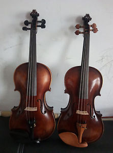 2pcs 4/4 violins STAINER model flamed maple back spruce top VERY NICE TONE