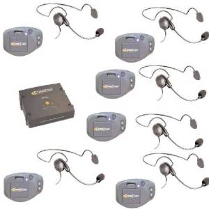 COMSTAR Digital Full Duplex Wireless System with 6 headsets - Ideal for Videographers and Camera Crews