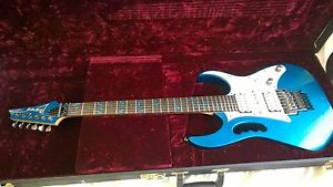 Rare Used & Played SPARKLE BLUE Ibanez Jem 7VSBL Steve Vai 7V