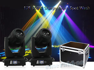 17R 350W Beam Spot Wash Zoom Moving Head DMX DJ Club American w/flight case