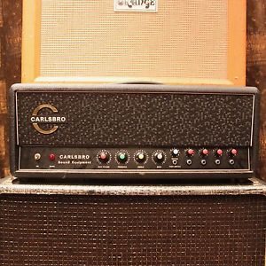 Vintage 1960s Carlsbro 60 PA Reverb Lay Down Valve Amplifier w/ Orig Cover MINT