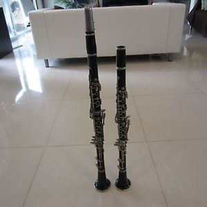 VINTAGE SELMER PARIS SIGNATURE SERIES KEY OF A AND PENZEL MULLER N.Y KEY OF B