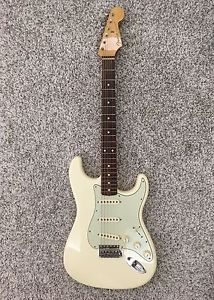 Fender John Mayer Stratocaster Olympic White mint green pickguard