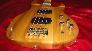 RARE EARLY ESP/LTD Surveyor 400 Bass Guitar EMG ASH/MAPLE HUGE TONE WOODS /OHSC