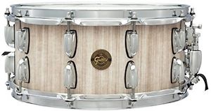 Gretsch S-6514SSBB-WH 6.5" X 14" Gold Series Barnboard White Maple Stave Snare D