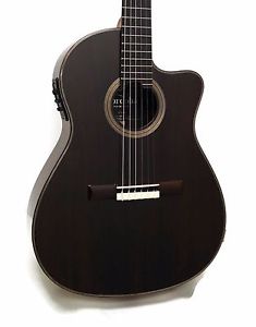 Cordoba Fusion 14 Rose Nylon String Classical Acoustic-Electric Guitar + Gig Bag