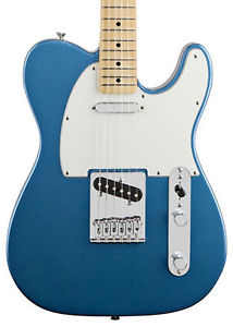 Fender Standard Telecaster Electric Guitar, Lake Placid Blue, Maple Neck (NEW)