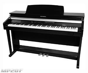 Kurzweil MP20F 88-Key Performance Model Digital Piano with Fatar Hammer Action Keybed, Black Polish