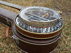 '70s Alvarez Silver Princess 5 String Banjo, MINTY Clean With Original Hard Case