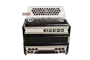 Steirische Harmonika Alpen Weiss B es as des