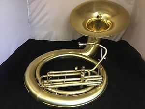 Holton 122 Bb Satin Brass Finished Sousa/Sousaphone w/New Case and Stand