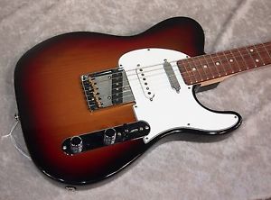 G&L G and L ASAT Classic S electric guitar sunburst finish with hardshell case