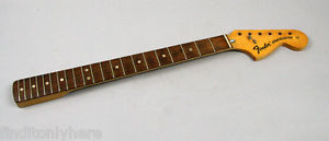 1973 VINTAGE FENDER STRATOCASTER GUITAR NECK ORIGINAL USA STRAT ROSEWOOD 3 BOLT