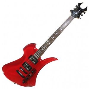 B.C.Rich SE Mockingbird Red Clear Acrylic Lucite Body Used Electric Guitar Japan