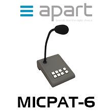 APart MICPAT-6 Selective 6-Zone Paging Station