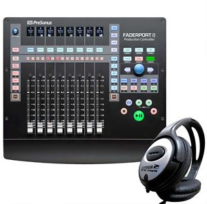 Presonus Faderport 8 DAW Controller 8 Kanal + KEEPDRUM Kopfhörer