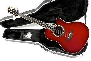 Ovation Legend 2077AX-CCB Deep Contour Acoustic/Electric Guitar w/ Case - Cherry