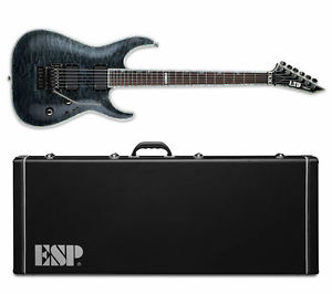 ESP LTD MH-1000FR QM Deluxe Series STBLK See Thru Black *NEW* FREE ESP HARD CASE