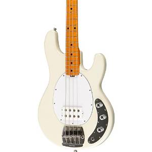 Music Man Classic Stingray 4 Electric Bass Guitar Ivory White Rosewood Fretboard with Birdseye Maple Neck