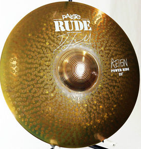 Paiste 22" RUDE 'REIGN' Power Ride Cymbal SIGNED BY DAVE LOMBARDO (SLAYER)