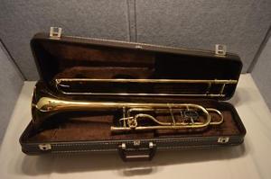 VINTAGE BESSON 737F Bb/F TENOR TROMBONE - 8" BELL - .525" BORE - EXC. PLAYER