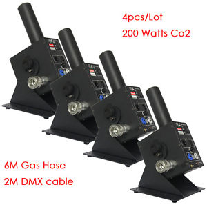 4pc/lot 200W Co2 jet machine Gas dmx control for stage party disco dj event show