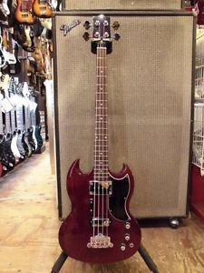 Gibson SG Style REISSUE BASS Cherry Type Used Electric Bass Guitar Gift From JP