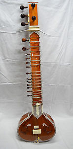 NEW SITAR WITH FIBRE GLASS CASE ESRAJ RAVI SHANKAR STYLE