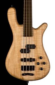 Warwick Streamer CV Electric Bass, AAA Flame Maple Body, Natural Oil Finish