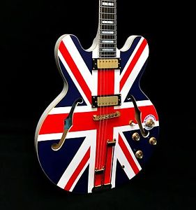 Epiphone Union Jack Sheraton Semi-Hollowbody Electric Guitar w/ Case